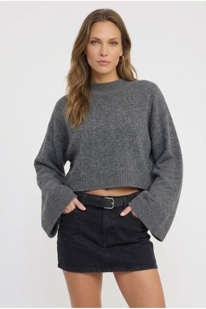 Women's Premium Batwing Sleeve Crop Knit Sweater