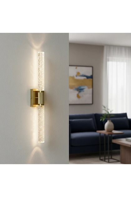 أبليك جداري مودرن ذهبي زيتي LED 3 واط 3 ألوان إضاءة - WA/D6308/CR+3CO