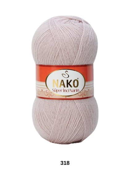 1 Piece Nako Super Pearl Delicate 100 Grams 540 Yards Cardigan Blouse Shawl Scarf Beanie Sweater Knitting Yarn-Color: 318