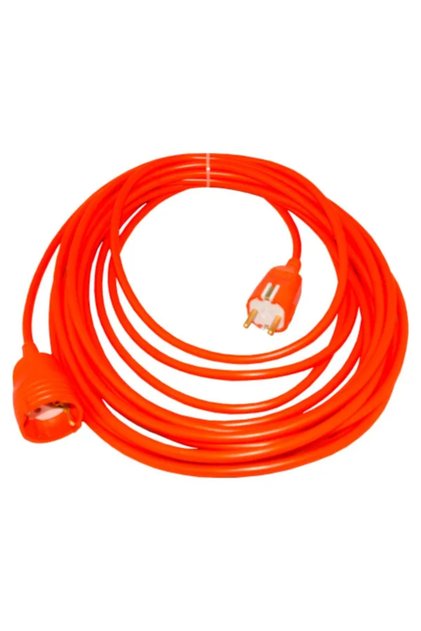 Set cuplă și ștecher cauciucat, portocaliu, 16 A