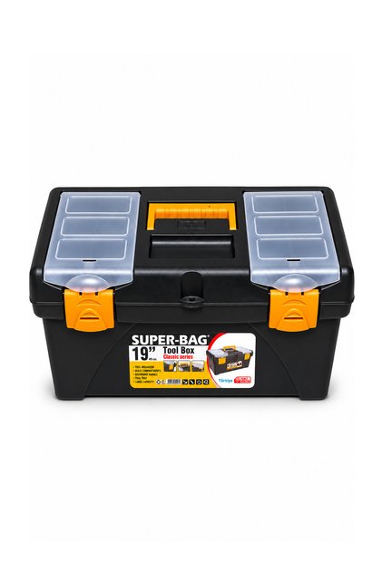 ASR-2018 Super-Bag 19 İnç Classic Series Takım Çantası – Çift Organizer Bölmeli Alet Kutusu (49 cm)