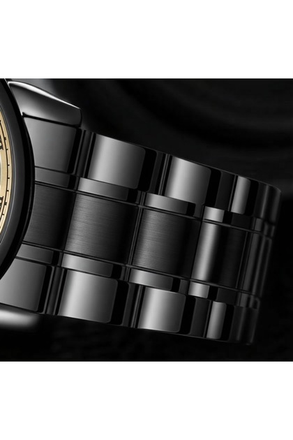 20mm Diameter Curved Tip Black Color Watch Strap