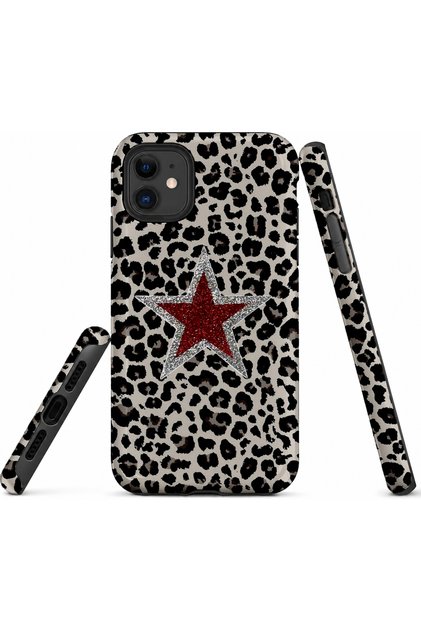 Compatible with iPhone 12 and 12Pro - Red Star, Double Layer Cover, Glossy Surface Protective Case