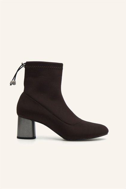 Kahve Milano Oval Streç Bot