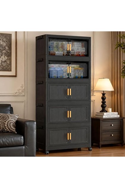 WAMIT Plastic Storage Box with Lid,Foldable Storage Box,No installation storage box,Suitable for Bed