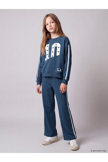 Printed Girls' Tracksuit Set