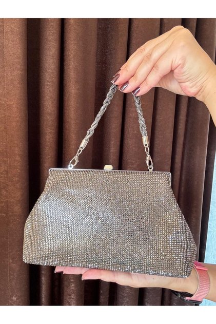 Evening Dress Bag, Fully Embellished with Rhinestones 757
