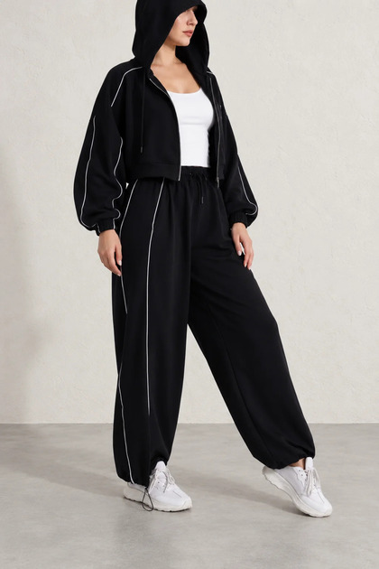 Hooded Striped Set