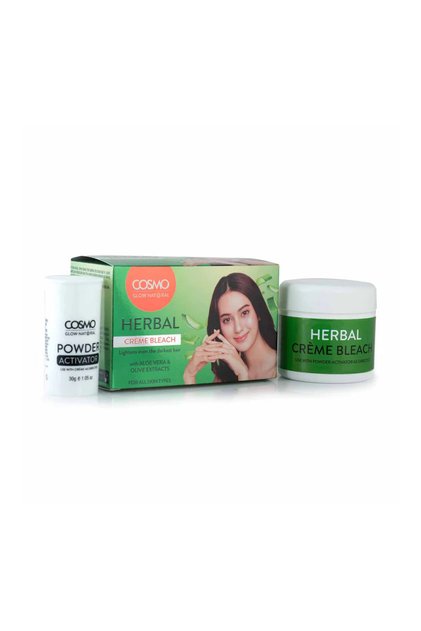 Glow Natural Herbal Creme Bleach With Aloe Vera & Olive Extracts | For All Skin Types