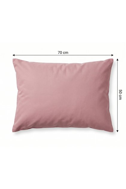 Plain Patternless Powder Color Pillowcase Winter Set of 2