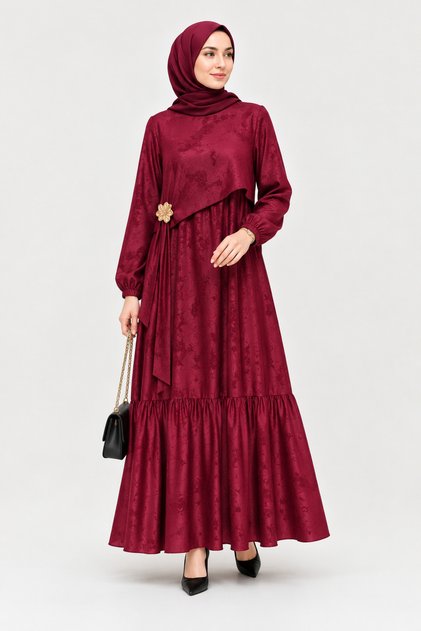 Sandy Jakar Buckle-Length Dress