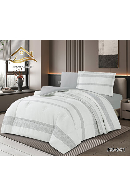 Luxurious Chenille Jacquard Duvet Cover – Elegant Design with Filling and Elasticated Skirt