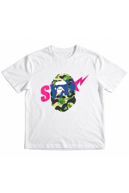 Girls' and Boys' Bape Central Cee Printed 100% Cotton Organic T-Shirt