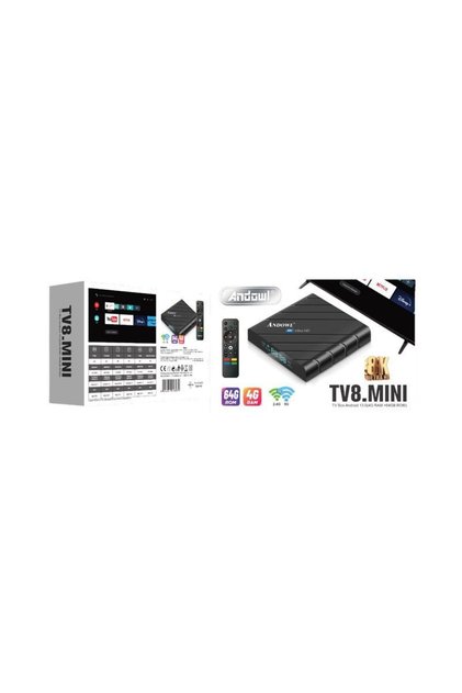 Andowl TV8.Mini Box8K GPU 4GB RAM και 64GB Αποθηκευτικό Χώρο με Λειτουργικό Android 13.0 - TV8.Mini