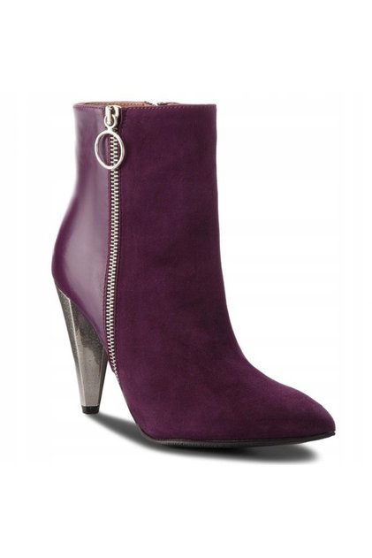 Botine de damă din piele mov 36 3D9G6*