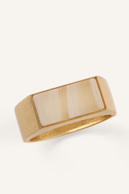 Rectangular Stone Detailed Women's Bracelet I6608Axns