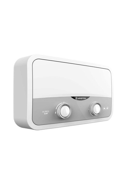 Instant Electric Apa Calda pentru Dus, 5.5 kW, 3 Trepte 2.2/3.3/5.5 kW, Buton Reglare Debit si Temperatura, IP25, Alb