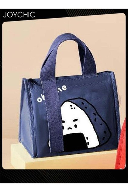 Onigiri Insulated Lunch Bag – Stylish, Leakproof Thermal Tote with Cute Sushi Print, Durable Handle