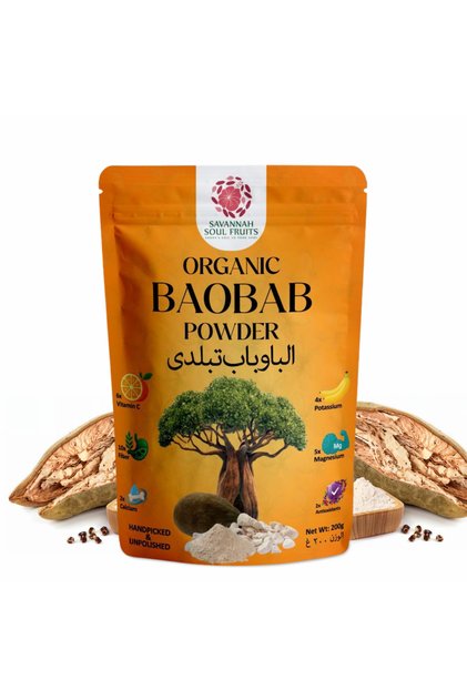 Savannah Soul Organic Baobab Fruit Powder, 200g