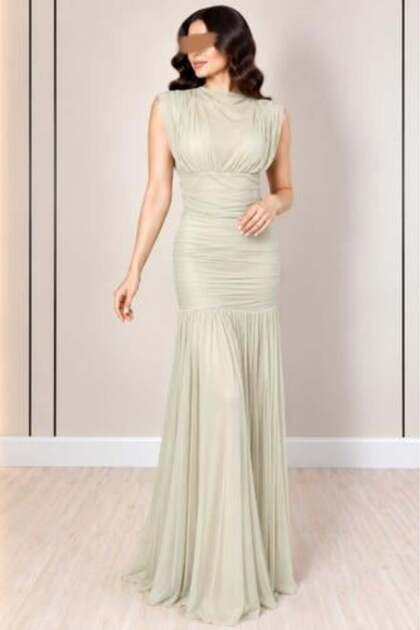 Luxury Off-White Women's Dress with Soft Feminine Design | ARUSHI