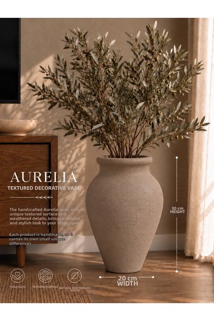 AURELIA Vază Decorativă Texturată 30 cm
