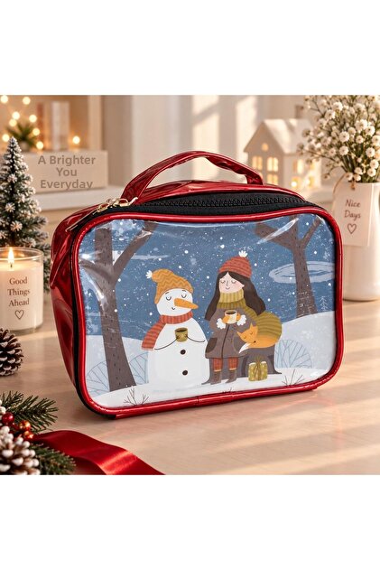 Winter Themed Stylish Cosmetic & Makeup Bag