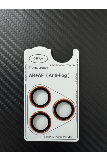 Other 16Pro 16ProMax(3Pcs) Orange For iPhone 17 16 15 14 13 Pro Max AR Anti-Fog Original Color Rear