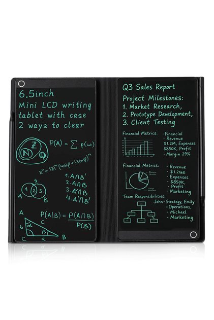 6.5 Inch Dual Screen 6.5 Inch Mini LCD Writing Tablet Lightweight Notebook & Digital Notepad For Mee