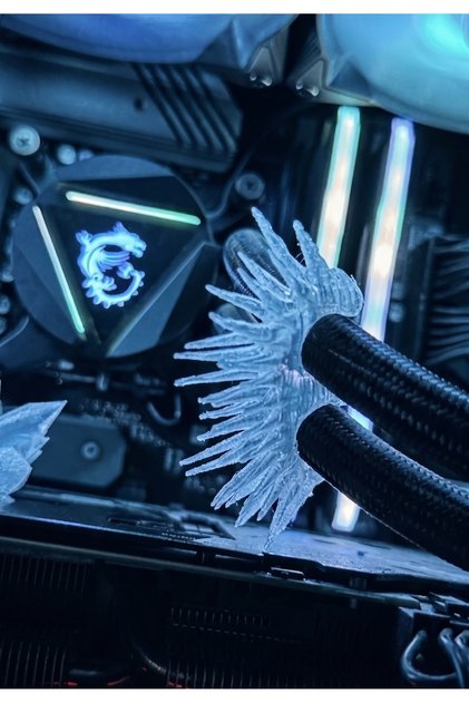 Gaming Kasa Sadece 2 ADET Radyatör Buz Dekor Seti Buz Sarkıt