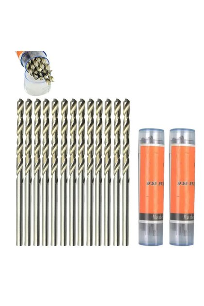 10x1mm 10 Pcs 0.5-3.2mm Mini Twist Drill Bits High Speed Steel Miniature Straight Shank Woodworking