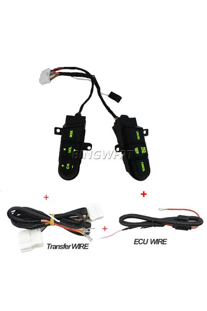 GreenSwitch-2Wire Steering Wheel Pad Cruise Audio Remote Switch 36770SNAA12 36770-SNA-A12 For Honda