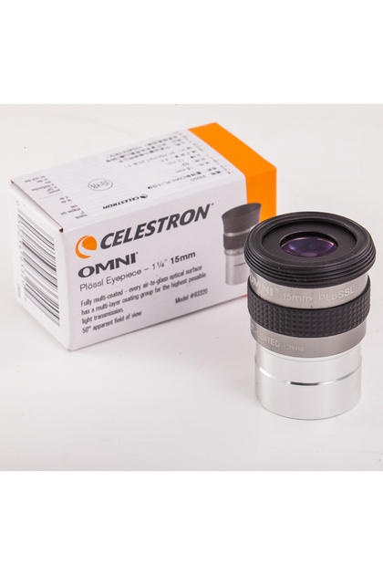 عدسة OMNI 15 مم من Celestron OMNI، ملحق تلسكوب فلكي، مجال رؤية 52 درجة، 4 مم، 6