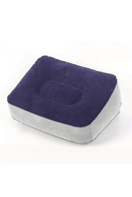 37x30CM dark blue Inflatable Footrest Pillow PVC Foot Rest Air Pillow Cushion For Travel Office Home