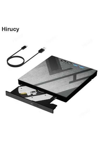black 7 in 1 External Bluray Optical Drive for Laptop PC USB 3.0 Type-C BD DVD CD-RW Player Portable