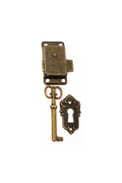 Green bronze Antique Door Lock Drawer Jewelry Box Cabinet Wardrobe Cupboard Door Lock Set Cabinet Wa