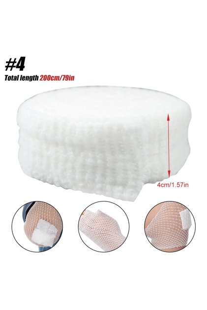 4 1 Roll Elastic Net Wound Dressing Net Tubular Bandage Mesh Tubing Tubular Gauze Fix Breathable Ban