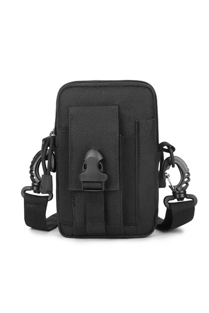 Upgrade black Mobile Phone Case Pouch Waist Bag Waterproof Nylon Multifunction Casual Men Waist Pack