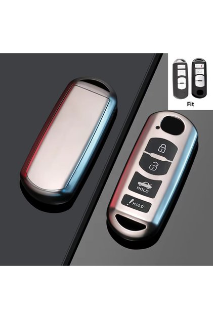 Gray 4 Button TPU for Mazda 2 3 6 Atenza Axela Demio CX-5 CX5 CX-3 CX7 CX-9 2015 2016 2017 2018 2019