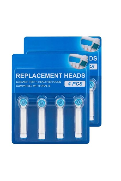 8PCs 8pcs Replacement Brush Heads For Oral-B Electric Toothbrush Advance Power/Vitality Precision Cl
