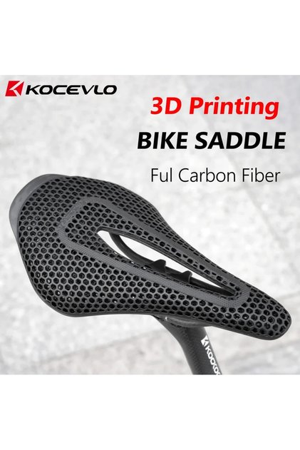F01 3D Printed KOCEVLO R0 3D Printed Bike Saddle Carbon Fiber Hollow Comfortable Breathable MTB Moun