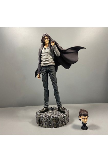 30CM 30cm Attack On Titan Gk Chikara Eren Jaeger Double Headed Statue PVC Action Figure Anime Figure