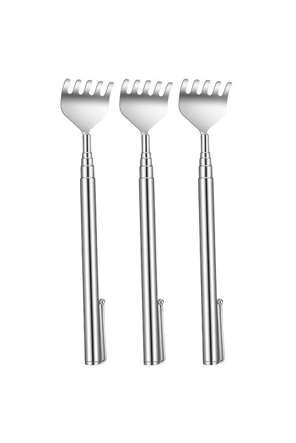 3PCS Stainless Steel Back Scratcher for Women with Pocket Clip Extendable Back Scratcher Christmas S