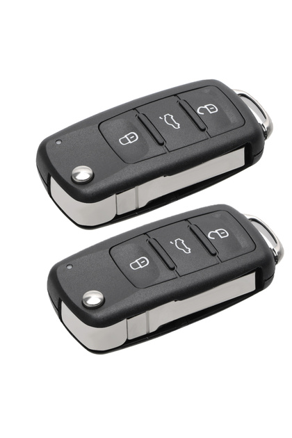 2pcs 3 Buttons Remote Flip Blank Covers Car Keys For VW Car Key Shell for Volkswagen Golf Jetta Polo