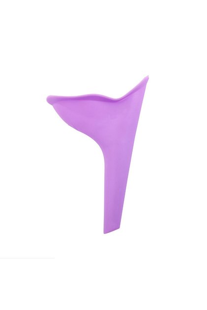 purple 1pc Portable Silicone Urinal for Women Outdoor Travel Camping Female Soft Urination Device St