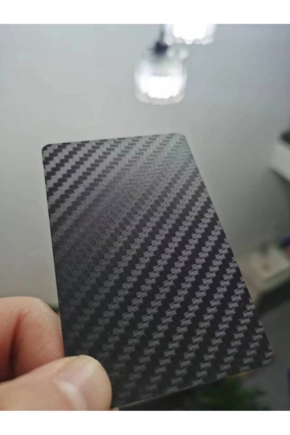 Black 1piece 1Piece NFC Carbon Fiber Smart NFC Card NFC Business Card Fast Reading Ntag 215 Blank NF