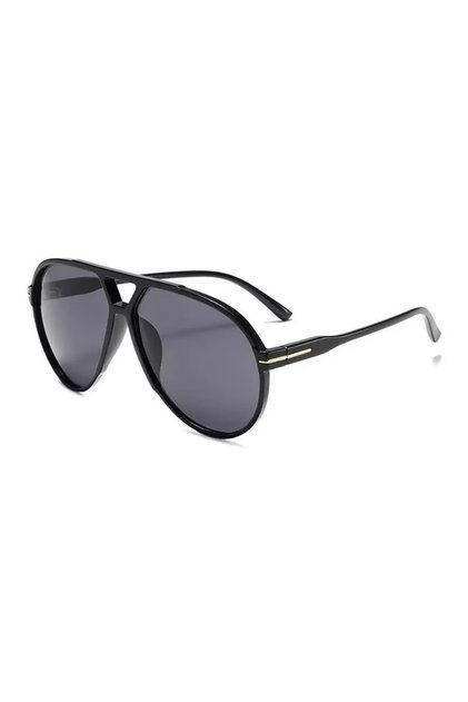 Black gray Retro Oversized Pilot Sunglasses Women Fashion Luxury Big Frame One Piece Gradient Green