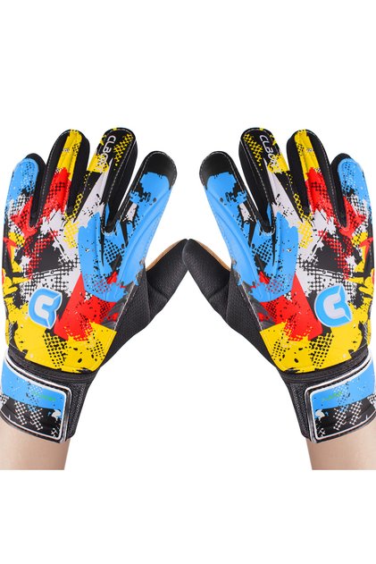 5 TY Soccer Goalkeeper Gloves, Graffiti Style Goalkeeper Gloves With Strong Grip, Non-Slip Soccer Gl