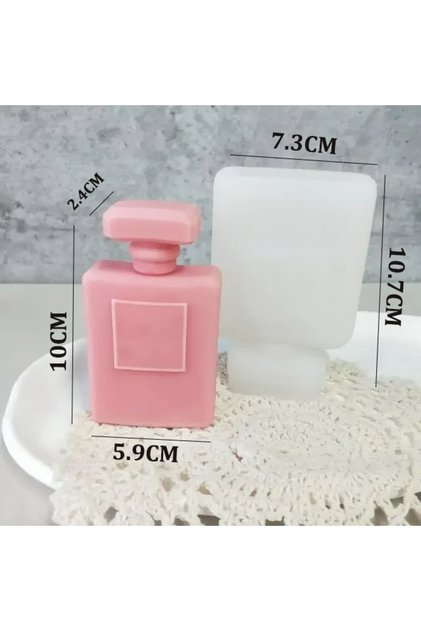 A Mold Perfume Bottle Silicone Molds DIY Aroma Candle Plaster Epoxy Resin Bottle Ornaments Mould Han