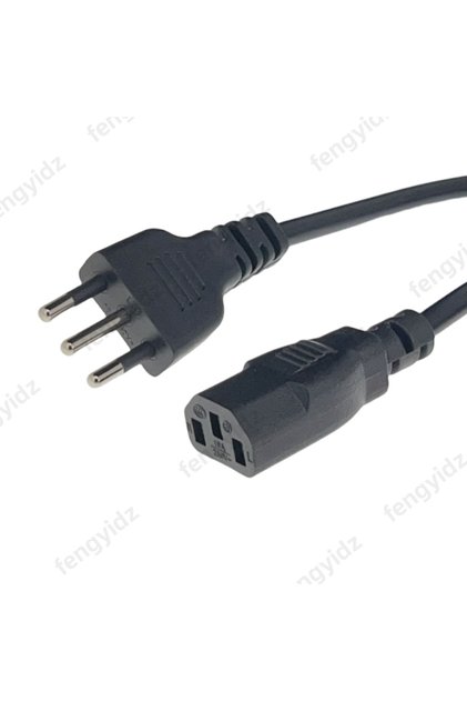 Italy Power Cable Italian 3 Pin Plug to IEC C13 AC Power Extension Cord 1.5m 5ft IMQ Power Cord Rate