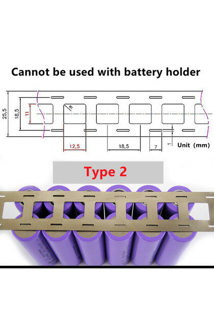 شريط نيكل من النوع 2، 0.15 × 25.5 × 18.5، لفة واحدة بطول 10 أمتار، قطعتان، شريط فولاذي مطلي بالنيكل 0.15 × 27 مم، مناسب لبطاريات الليثيوم 18650